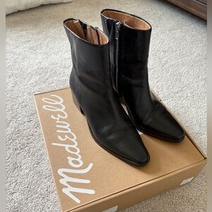 Madewell Ardin Black Ankle Boots